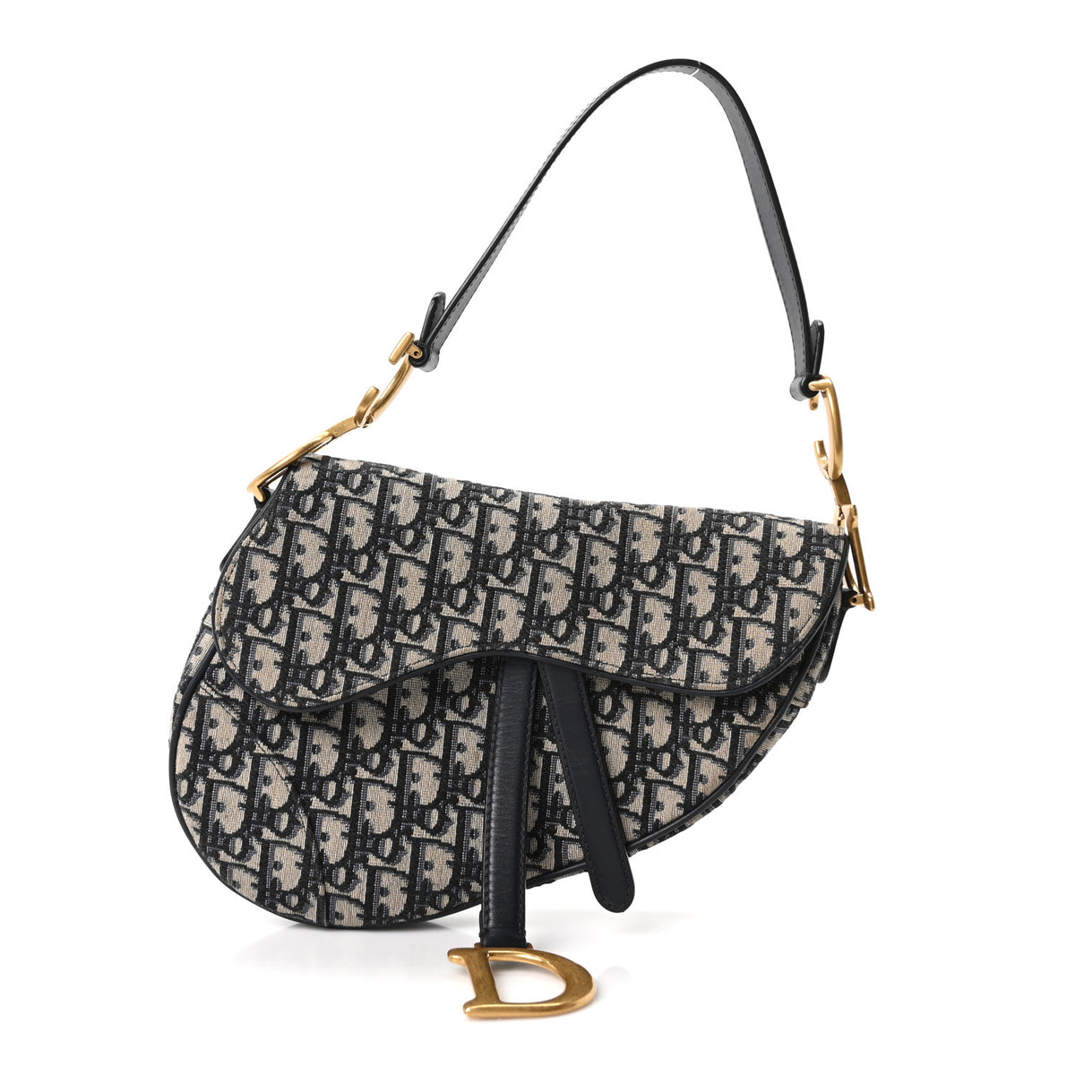 Oblique Saddle Bag Blue