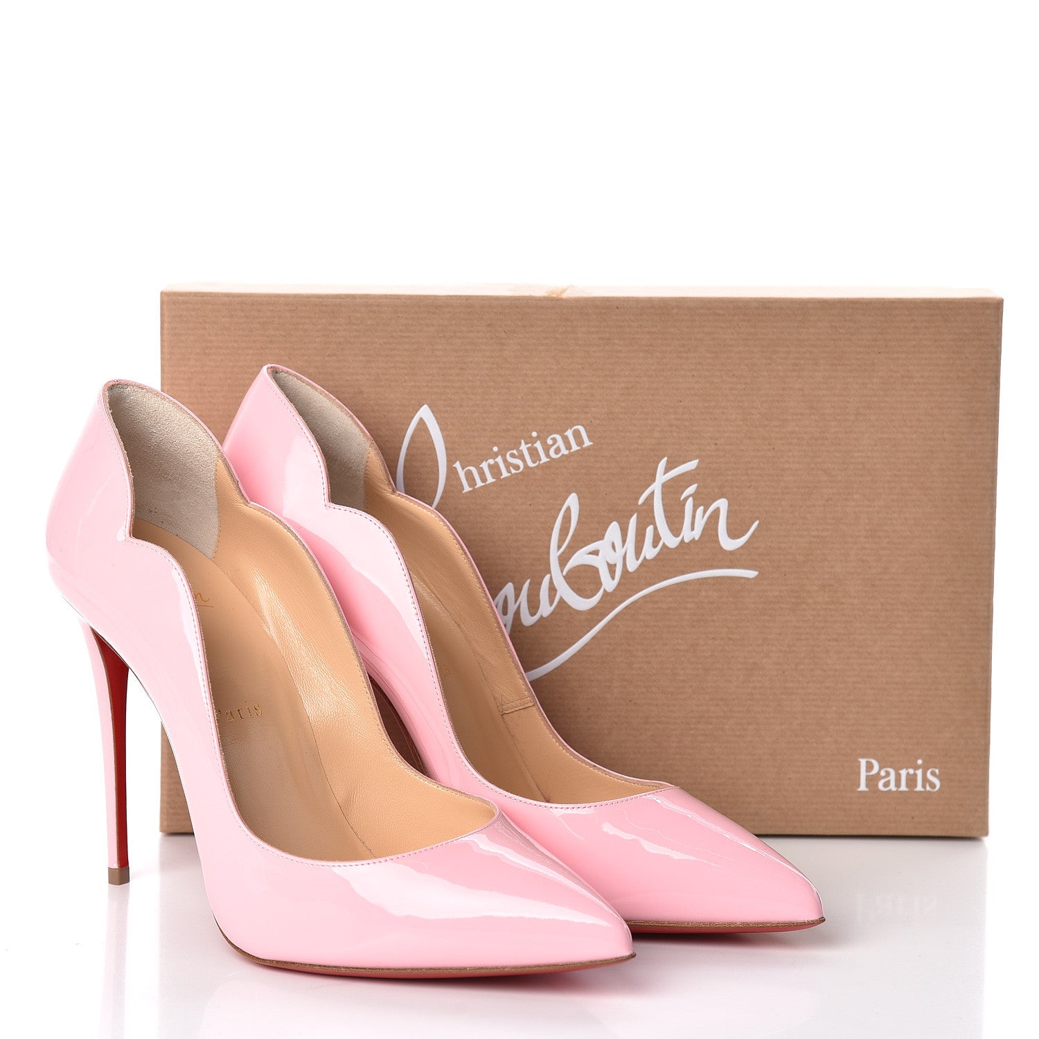 Christian Louboutin Patent Hot Chick 100 Pumps 39.5 Eglantine 8 of 8