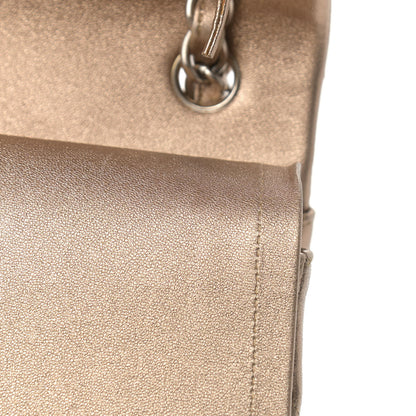 Chanel Metallic Lambskin Quilted Jumbo Double Flap Gold 14 of 17