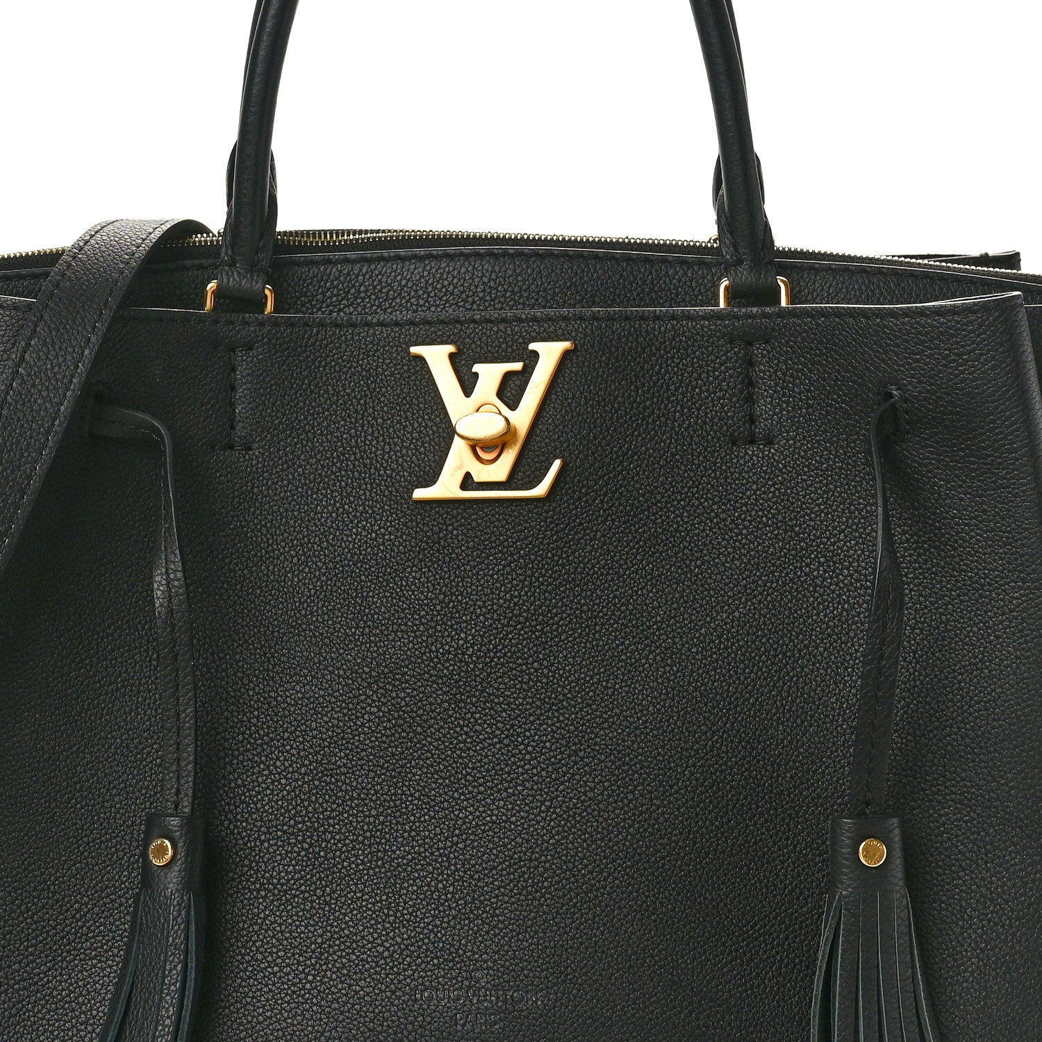 Louis Vuitton Calfskin Lockmeto Black 7 of 10