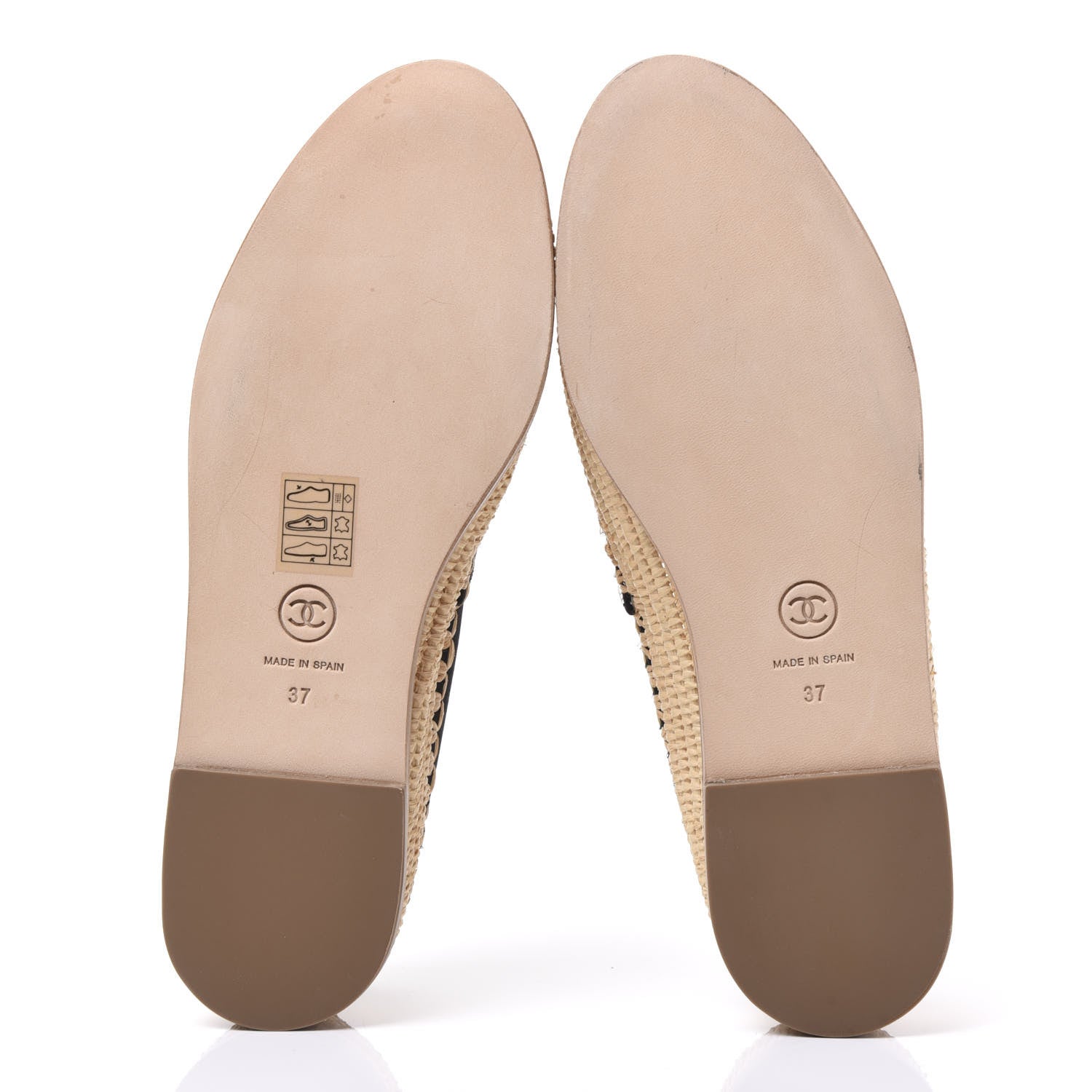 Chanel Satin Grosgrain Espadrilles 37 Black 5 of 9