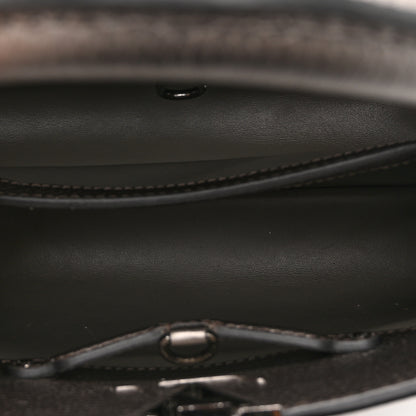Louis Vuitton Metallic Calfskin Capucines BB Etain 5 of 9