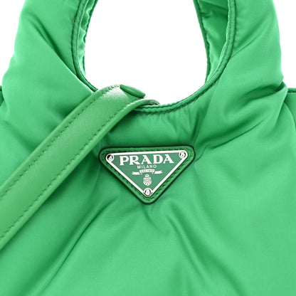 Prada Re-Nylon Soft Padded Small Double Handled Shoulder Bag Mango 8 of 10