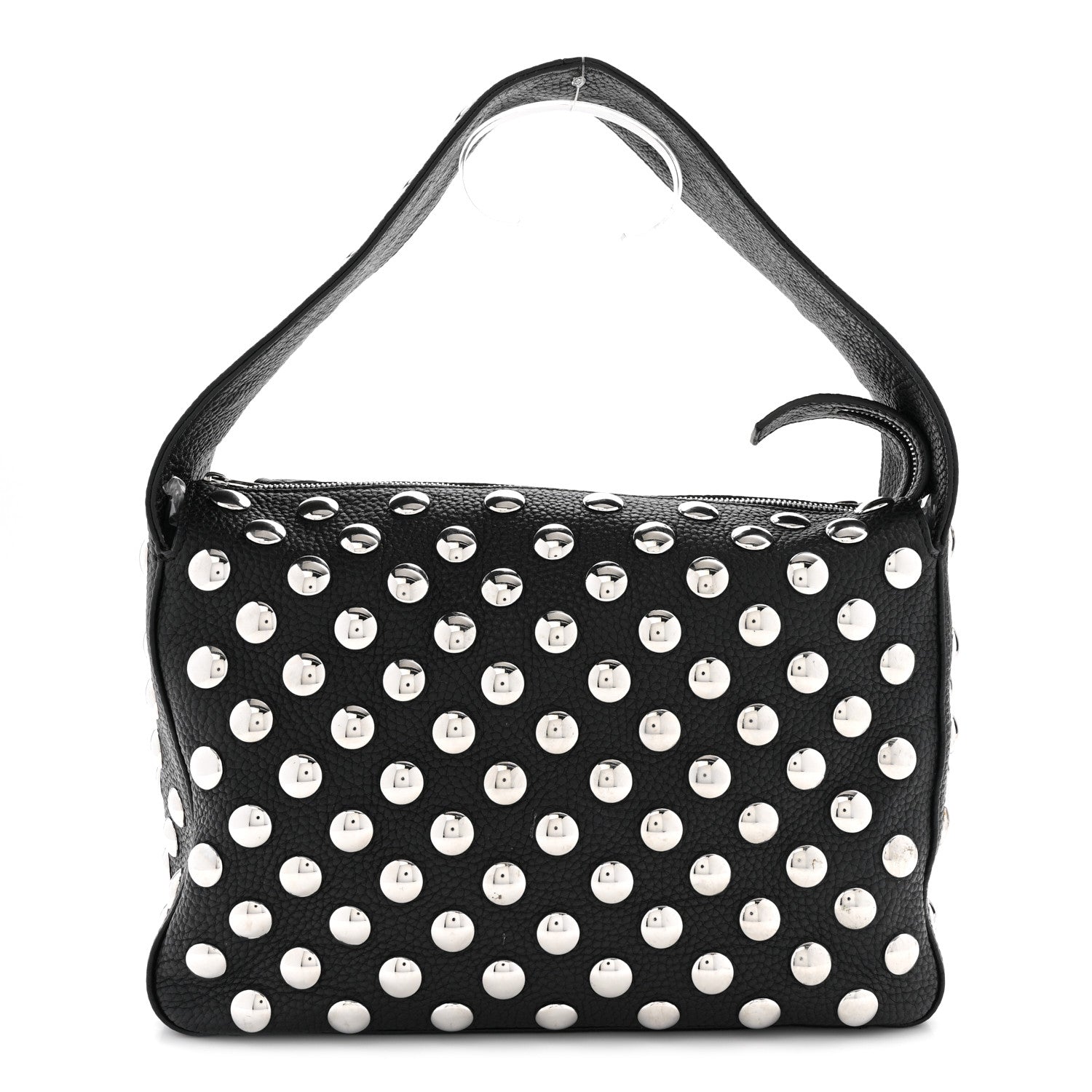 Khaite Pebbled Sport Calfskin Studded Elena Black 1 of 10