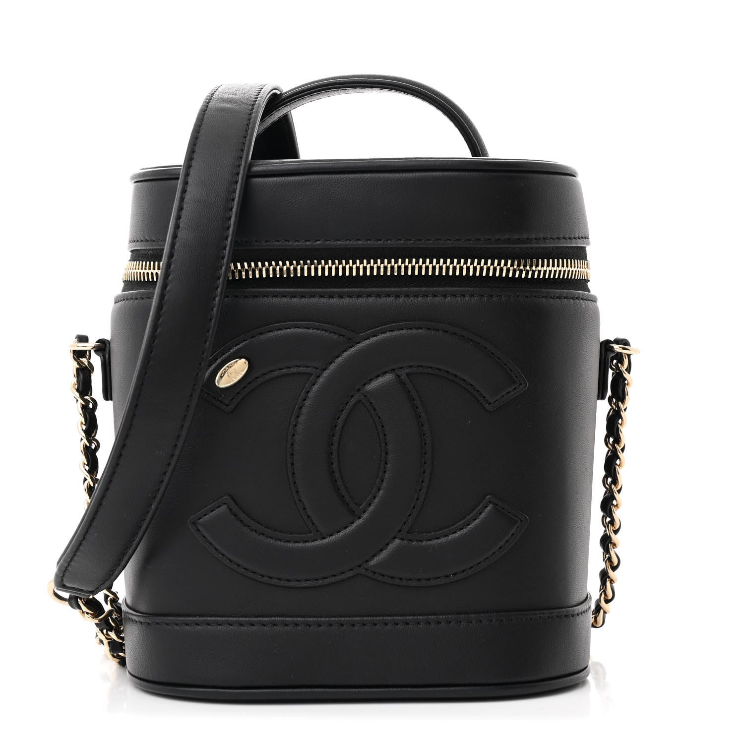 Chanel Lambskin Timeless Vanity Cosmetic Case Black 1 of 10