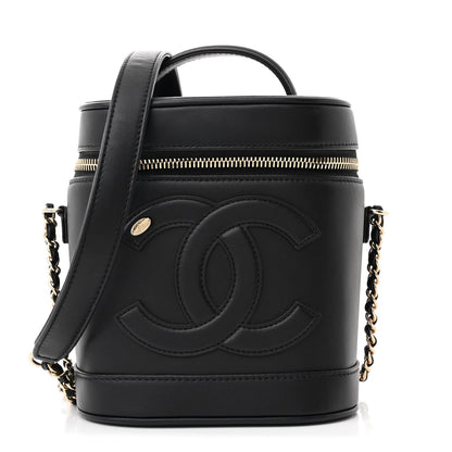 Chanel Lambskin Timeless Vanity Cosmetic Case Black 1 of 10
