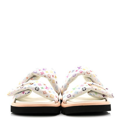 Louis Vuitton LV X TM Monogram Multicolor Pool Pillow Flat Comfort Mule 40 White 3 of 9