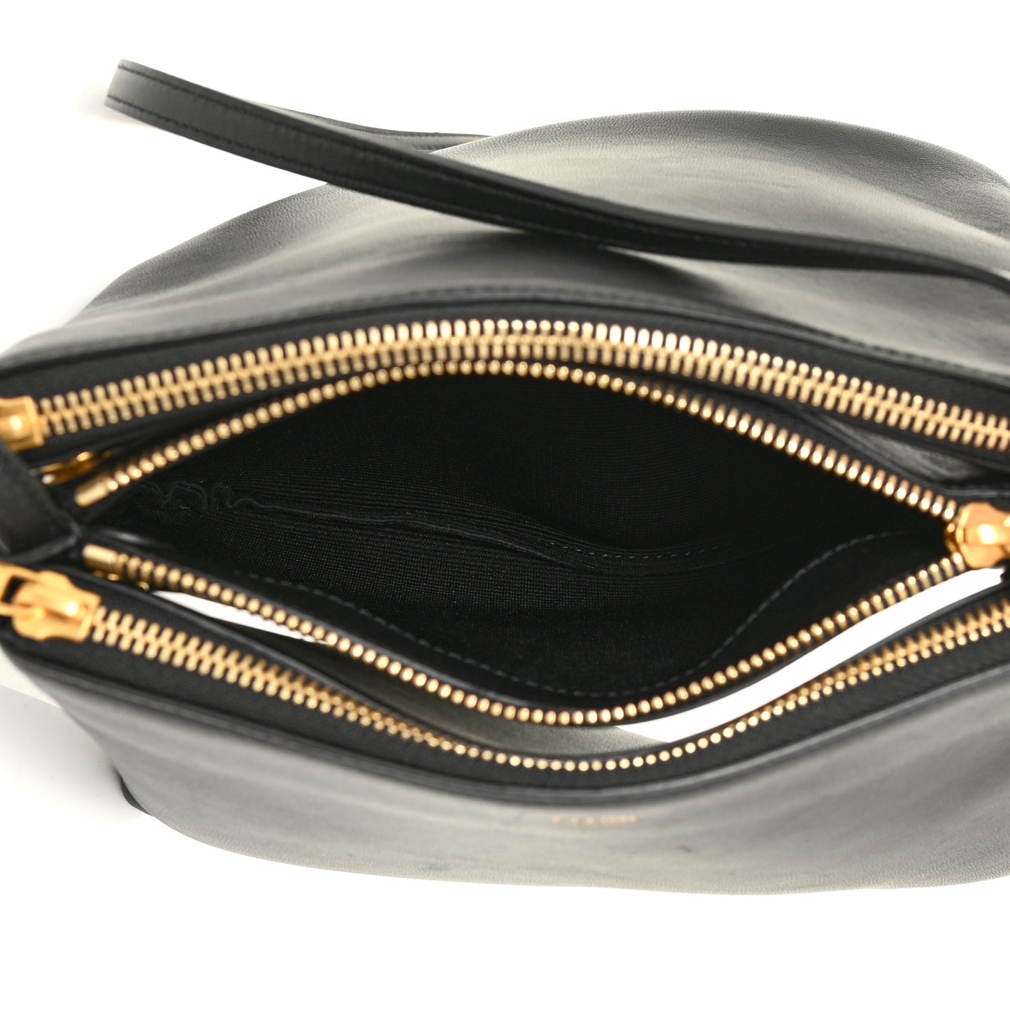Lambskin Small Trio Crossbody Bag Black