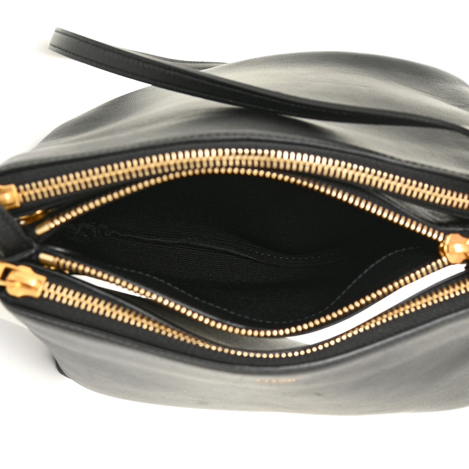 Celine Lambskin Small Trio Crossbody Bag Black 5 of 11