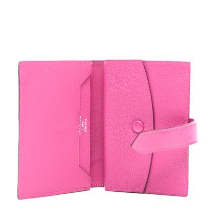 Hermes Epsom Mini Bearn Wallet Rose Pourpre 5 of 12