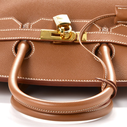 Hermes Courchevel Birkin 35 Gold 33 of 35