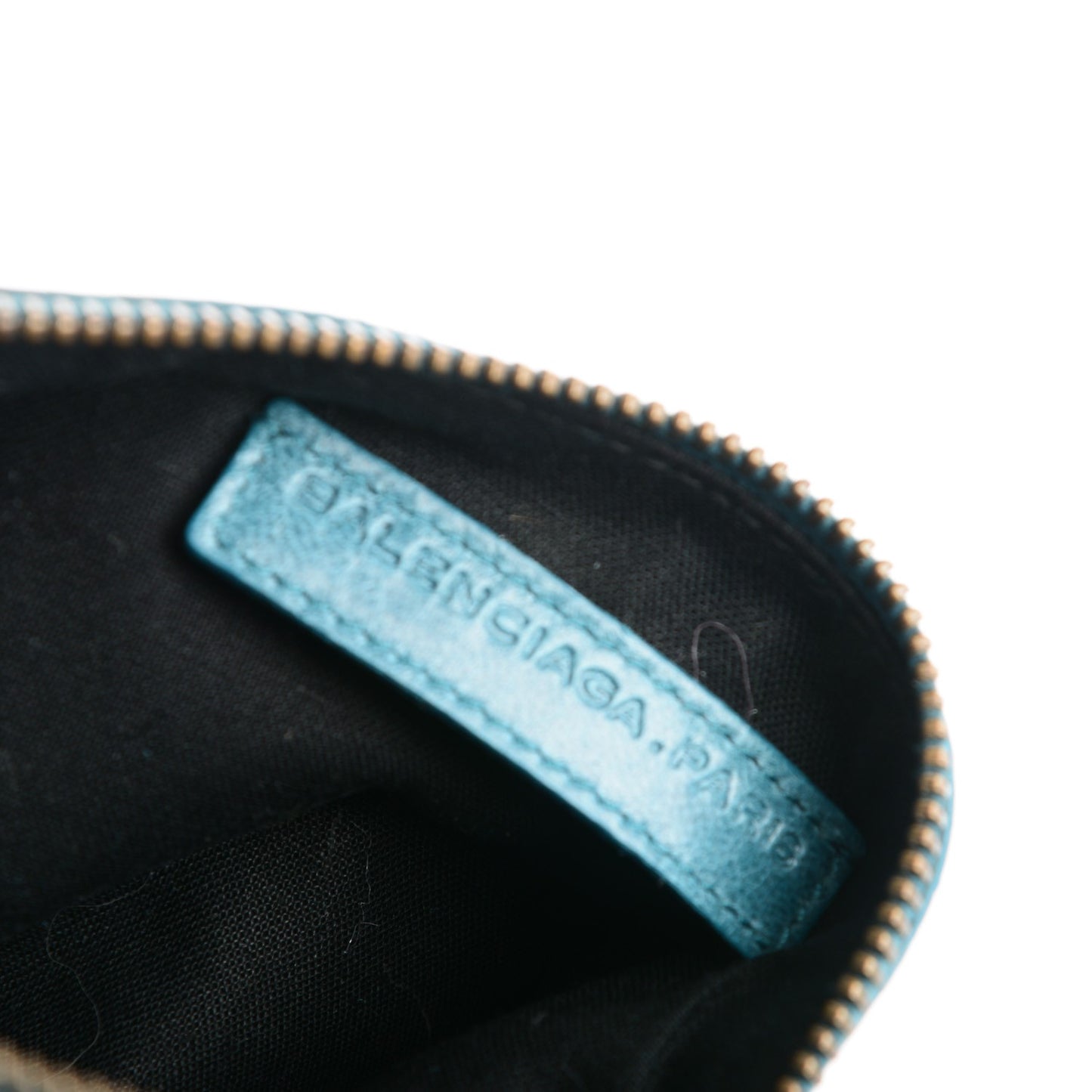 Chevre Classic Hardware M Porte-Monnaie Coin Purse Bleu India