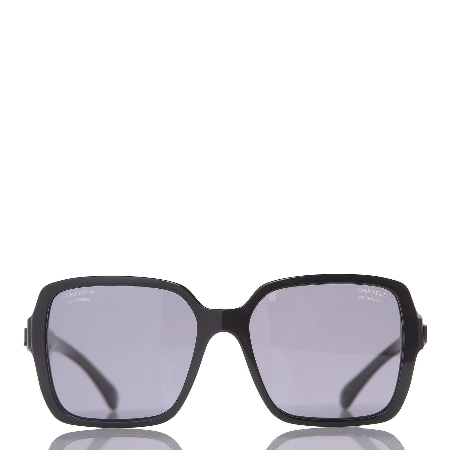 Acetate Polarized Square Sunglasses 5408 Black