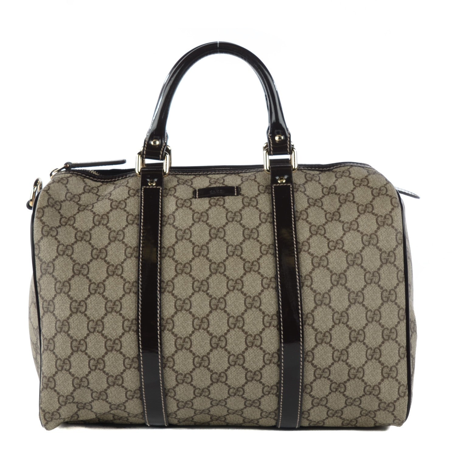Gucci GG Plus Monogram Medium Joy Boston Dark Brown 1 of 8