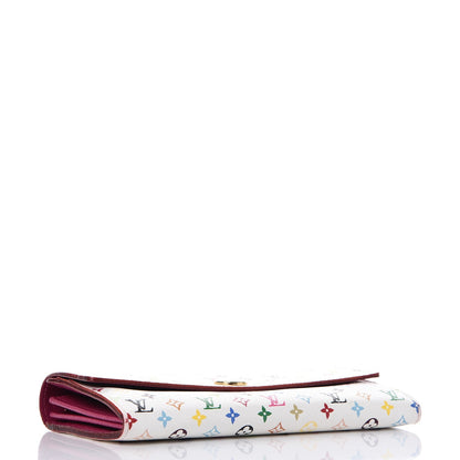 Louis Vuitton Monogram Multicolor Sarah Wallet White Eglantine 4 of 8