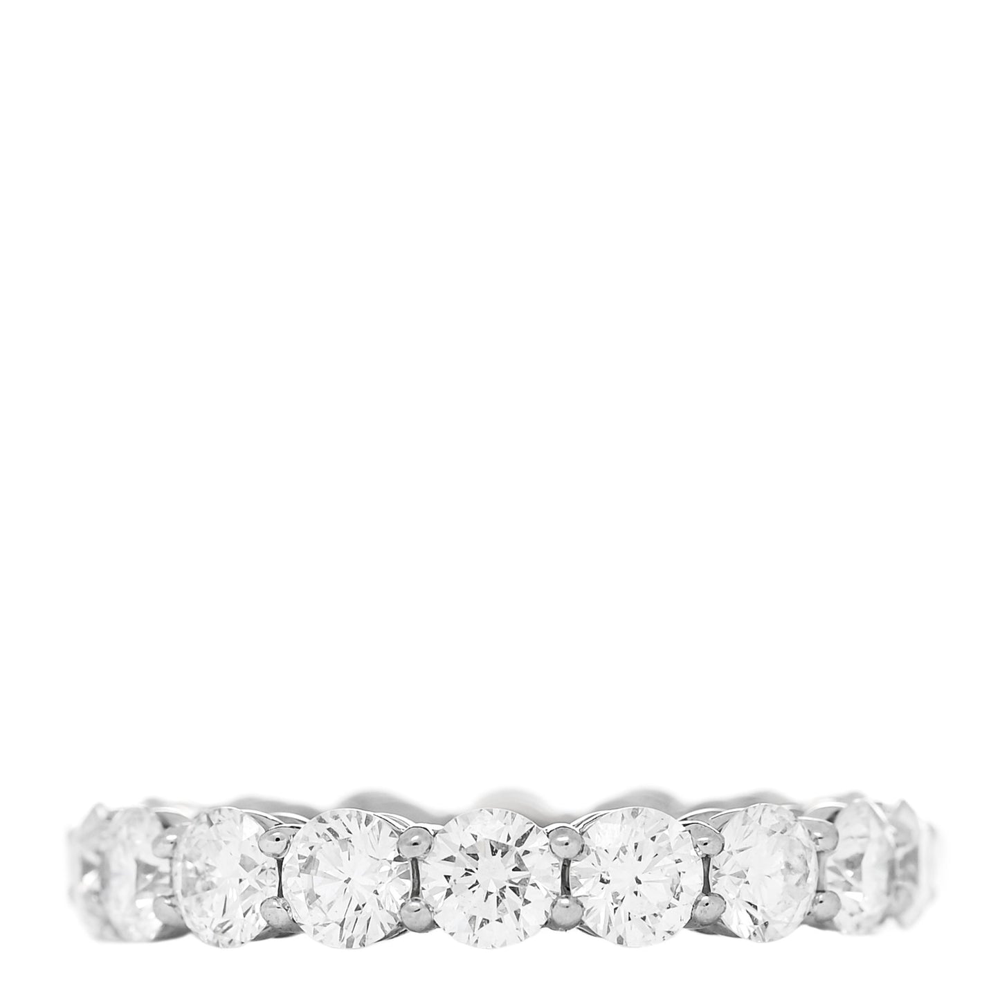 Platinum Diamond 3.7mm Embrace Eternity Band Ring 50 5.25