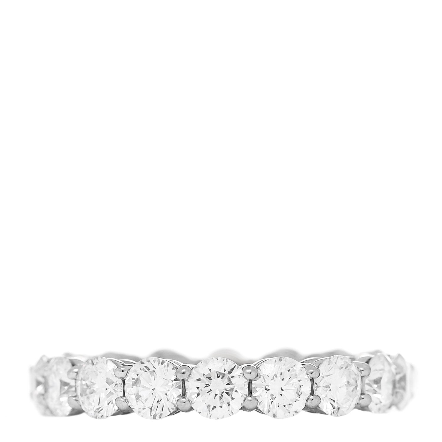 Tiffany Platinum Diamond 3.7mm Embrace Eternity Band Ring 50 5.25 3 of 5