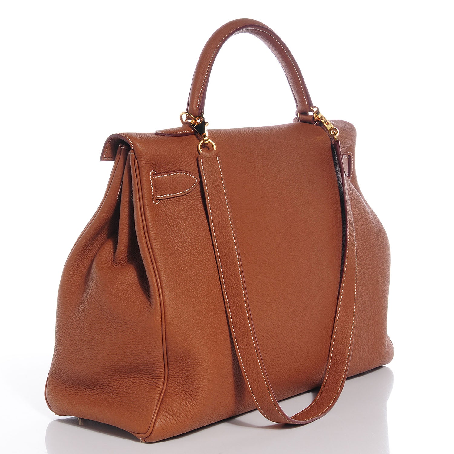 Hermes Togo Kelly Retourne 40 Gold 3 of 9