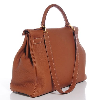 Hermes Togo Kelly Retourne 40 Gold 3 of 9