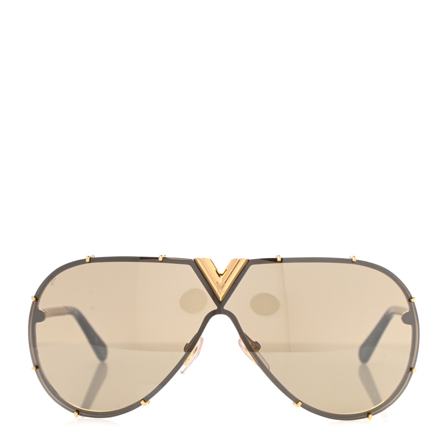 Louis Vuitton Metal LV Drive Sunglasses Z0897W Black Gold 3 of 9