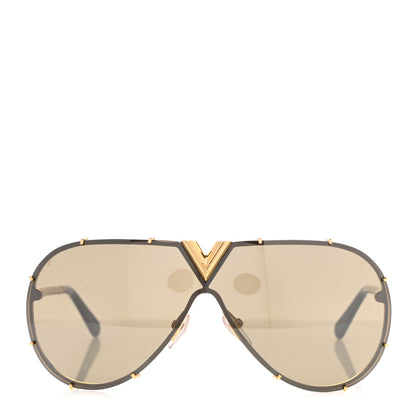 Louis Vuitton Metal LV Drive Sunglasses Z0897W Black Gold 3 of 9