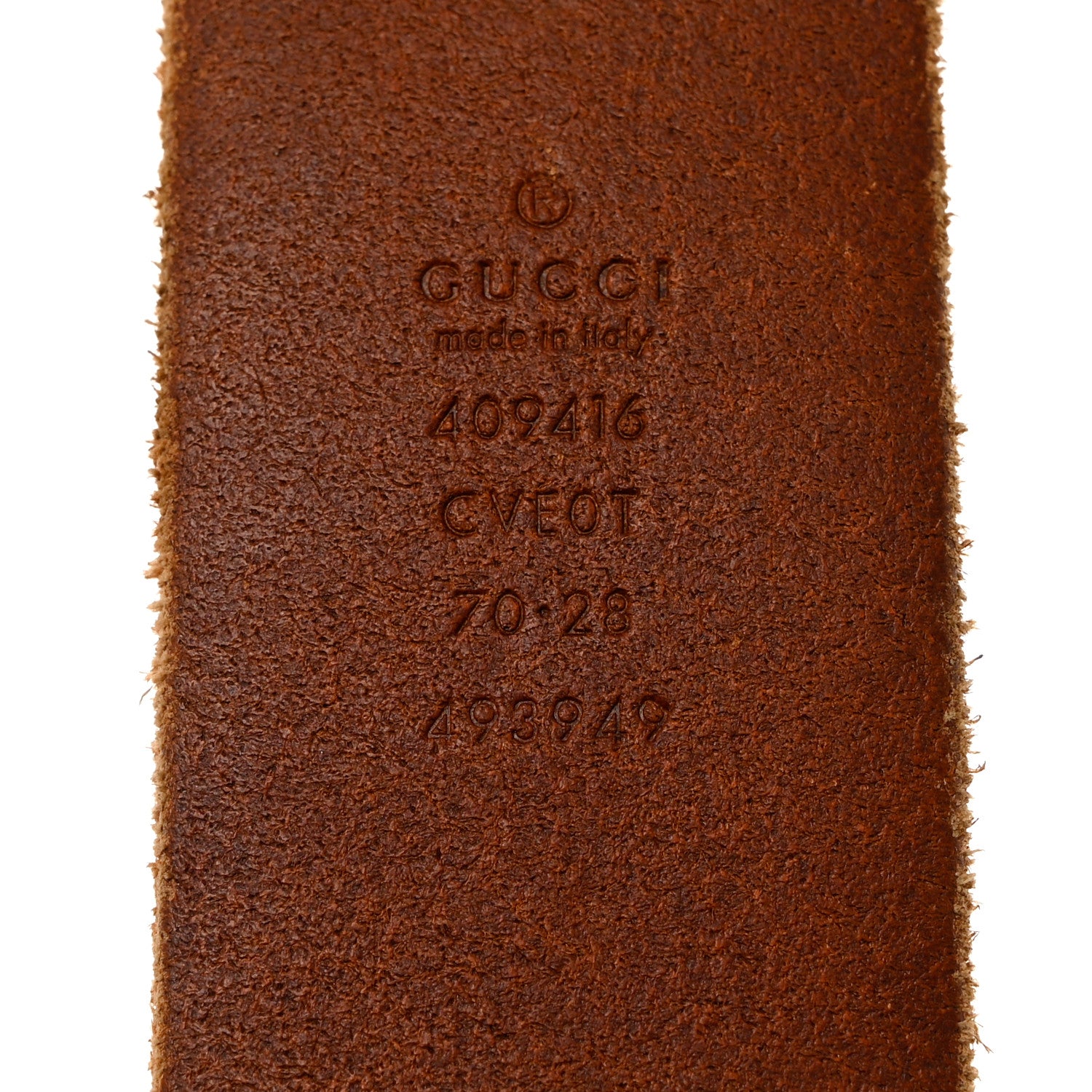 Gucci Faded Calfskin Double G 40mm Belt 70 28 Cuir 5 of 8