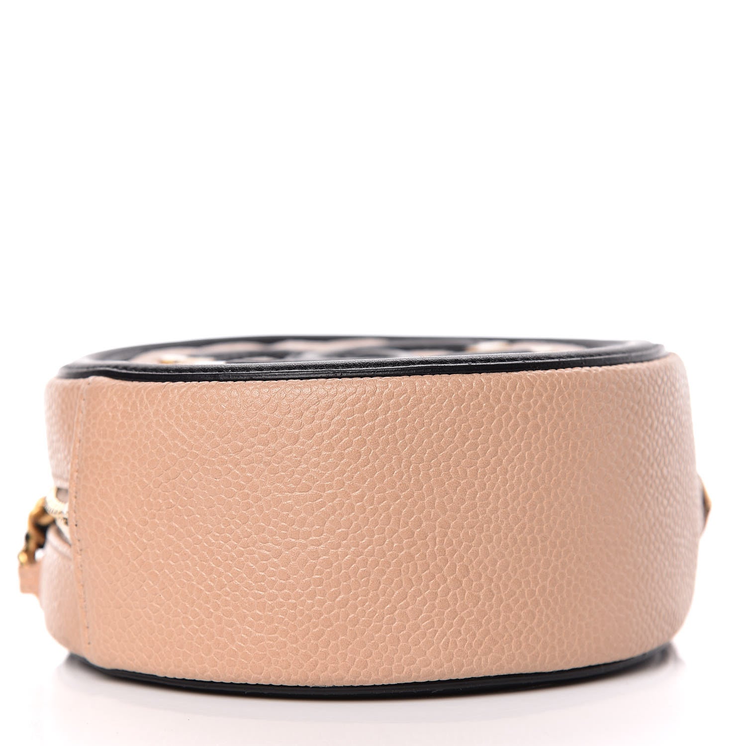 Chanel Caviar Quilted Round Filigree Crossbody Beige Black 4 of 11
