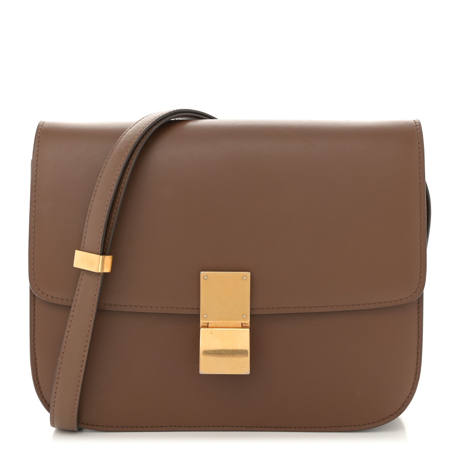 Celine Box Calfskin Medium Classic Box Flap Bag Camel 1 of 11