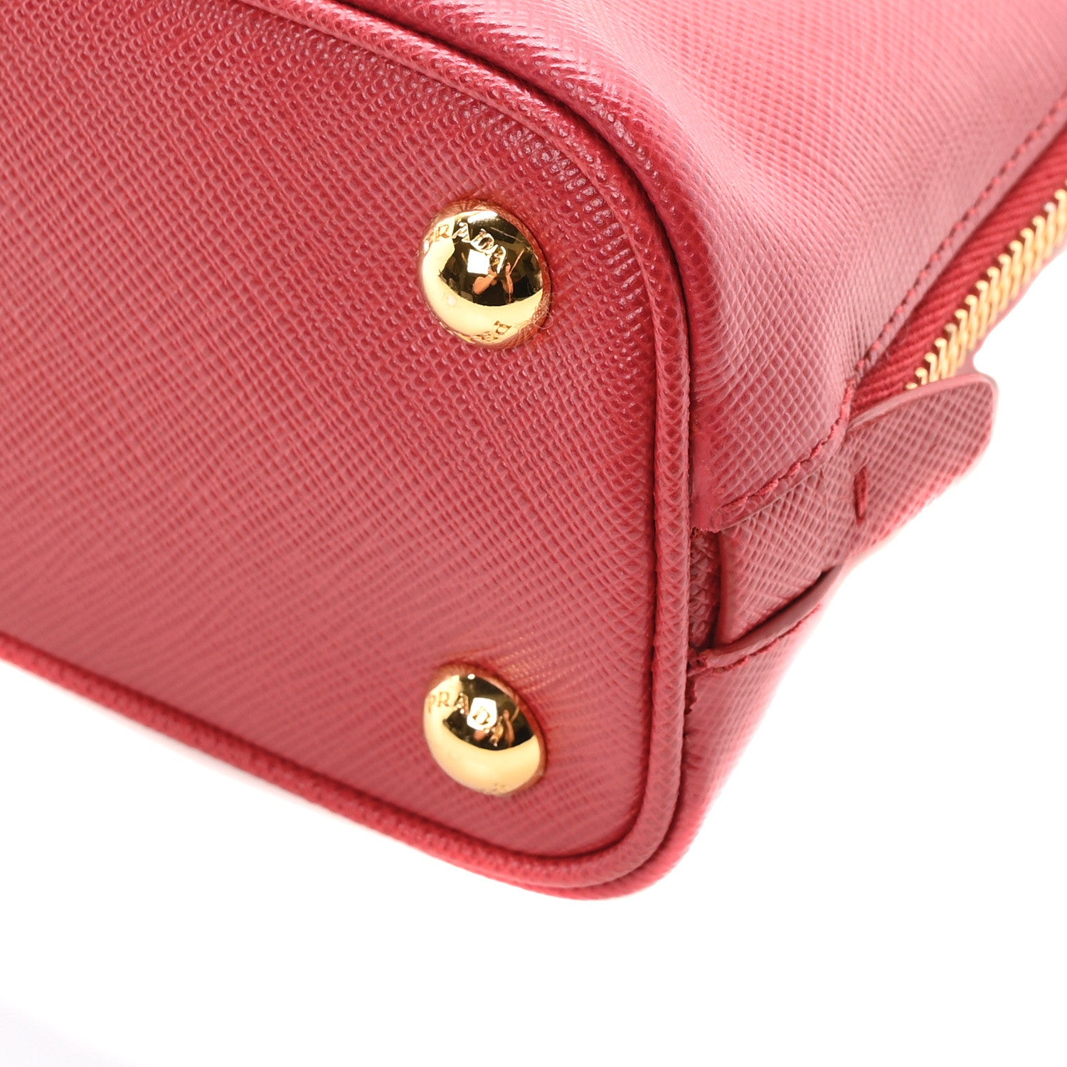 Prada Saffiano Lux Mini Promenade Tote Fuoco 9 of 9