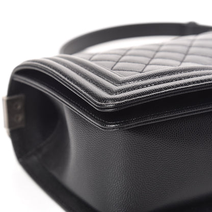 Chanel Caviar Quilted Medium Boy Flap Black 8 of 13