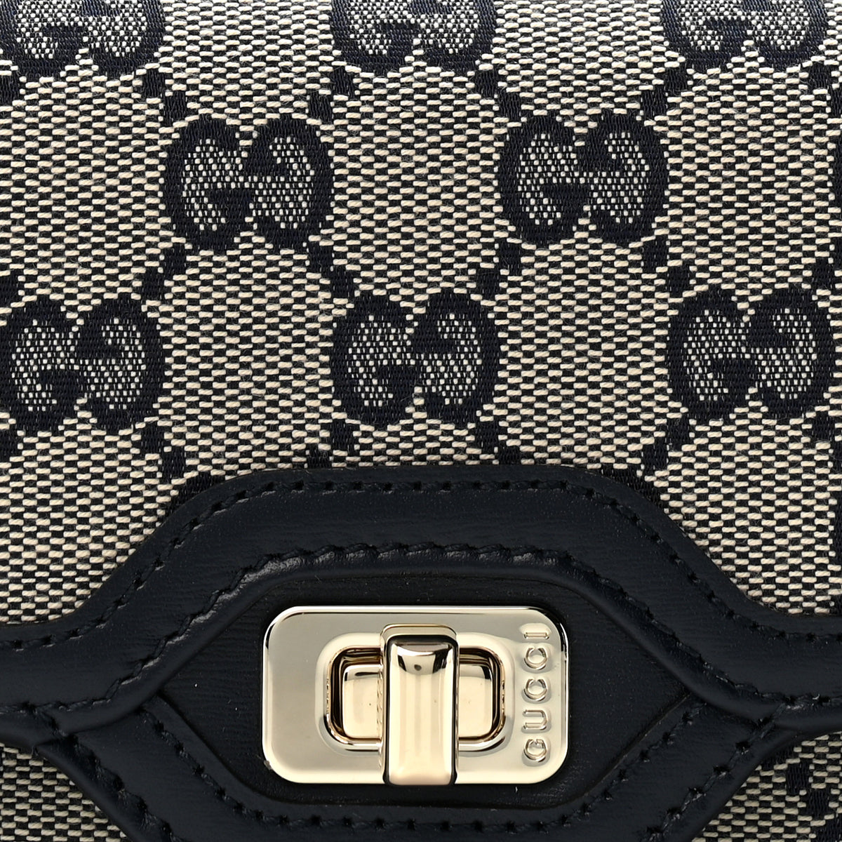 Gucci GG Monogram Mini Luce Shoulder Bag Beige Blue 8 of 11