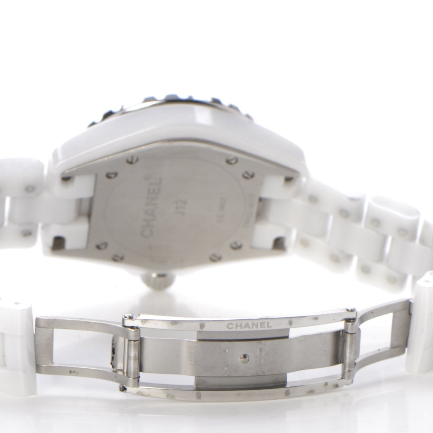 Stainless Steel Ceramic 33mm J12 Quartz Watch White