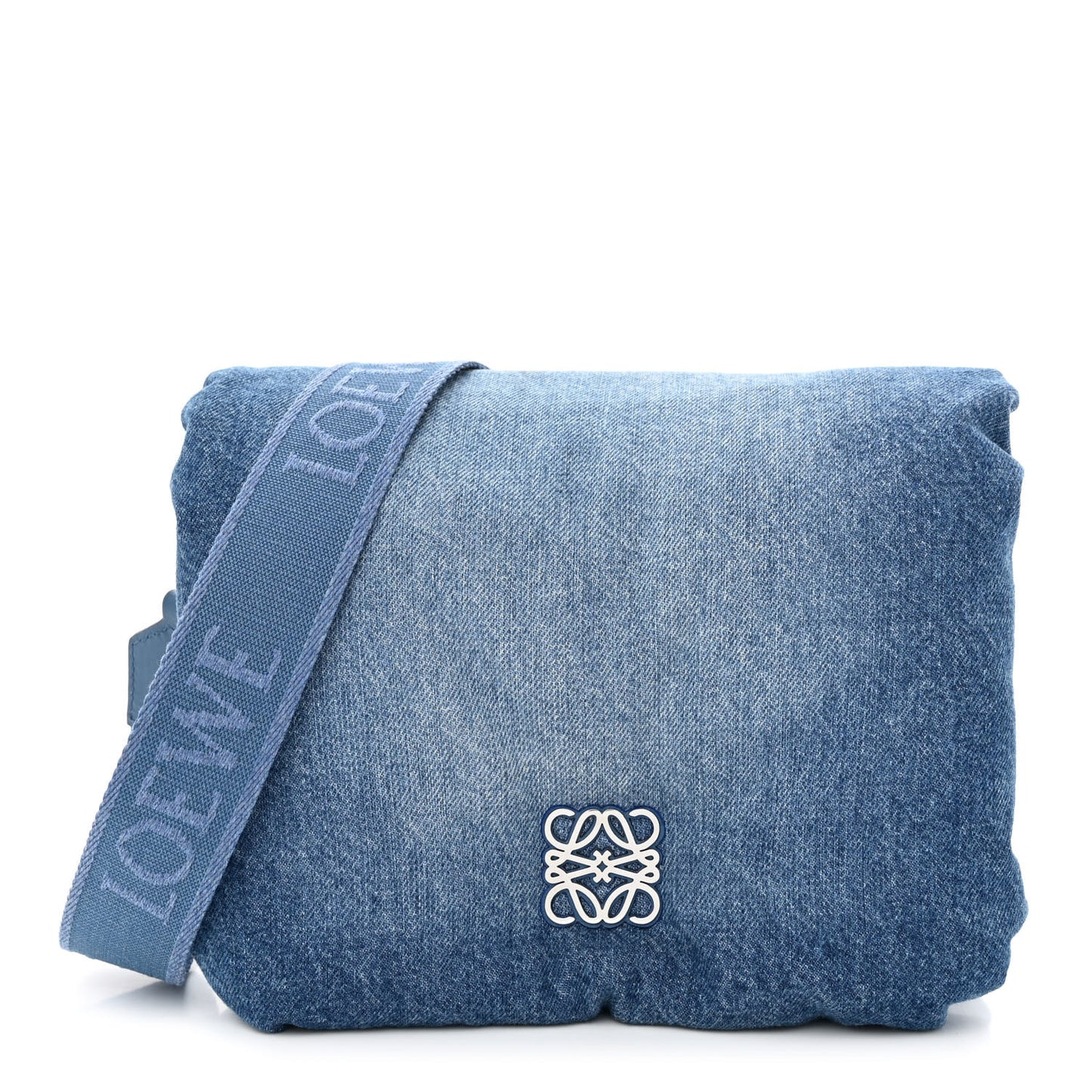 Denim Goya Puffer Bag Azul Denim