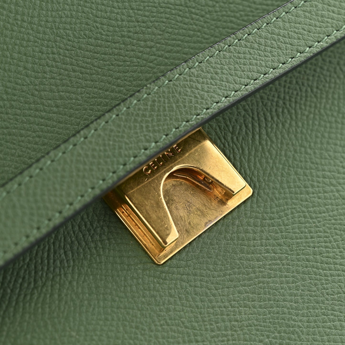 Grained Calfskin Mini Belt Bag Mint