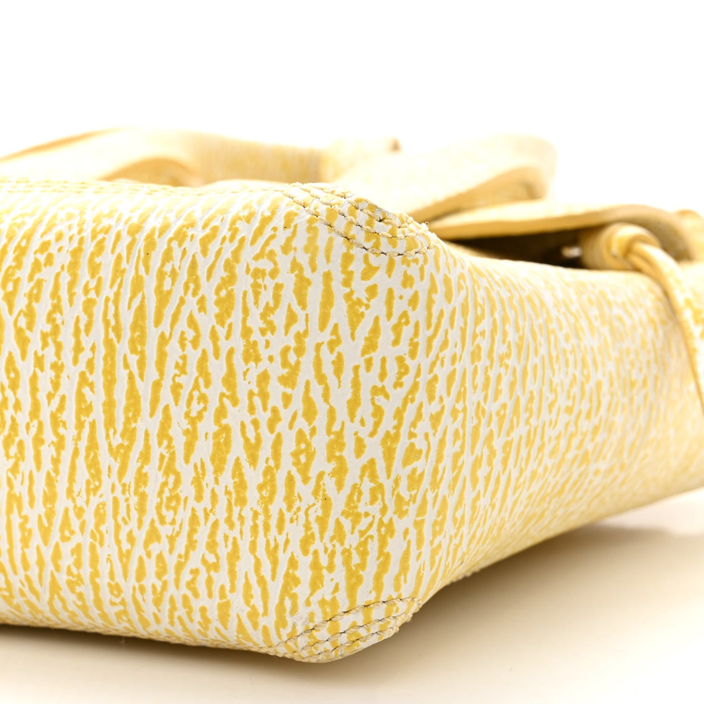 Textured Calfskin Mini Pashli Satchel Ivory Mimosa