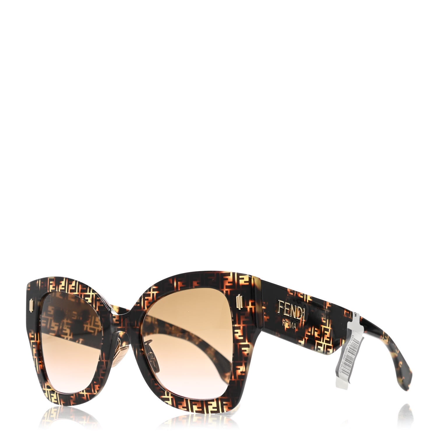 Fendi Acetate FF 53mm Sunglasses 0434/S Tortoise 1 of 7