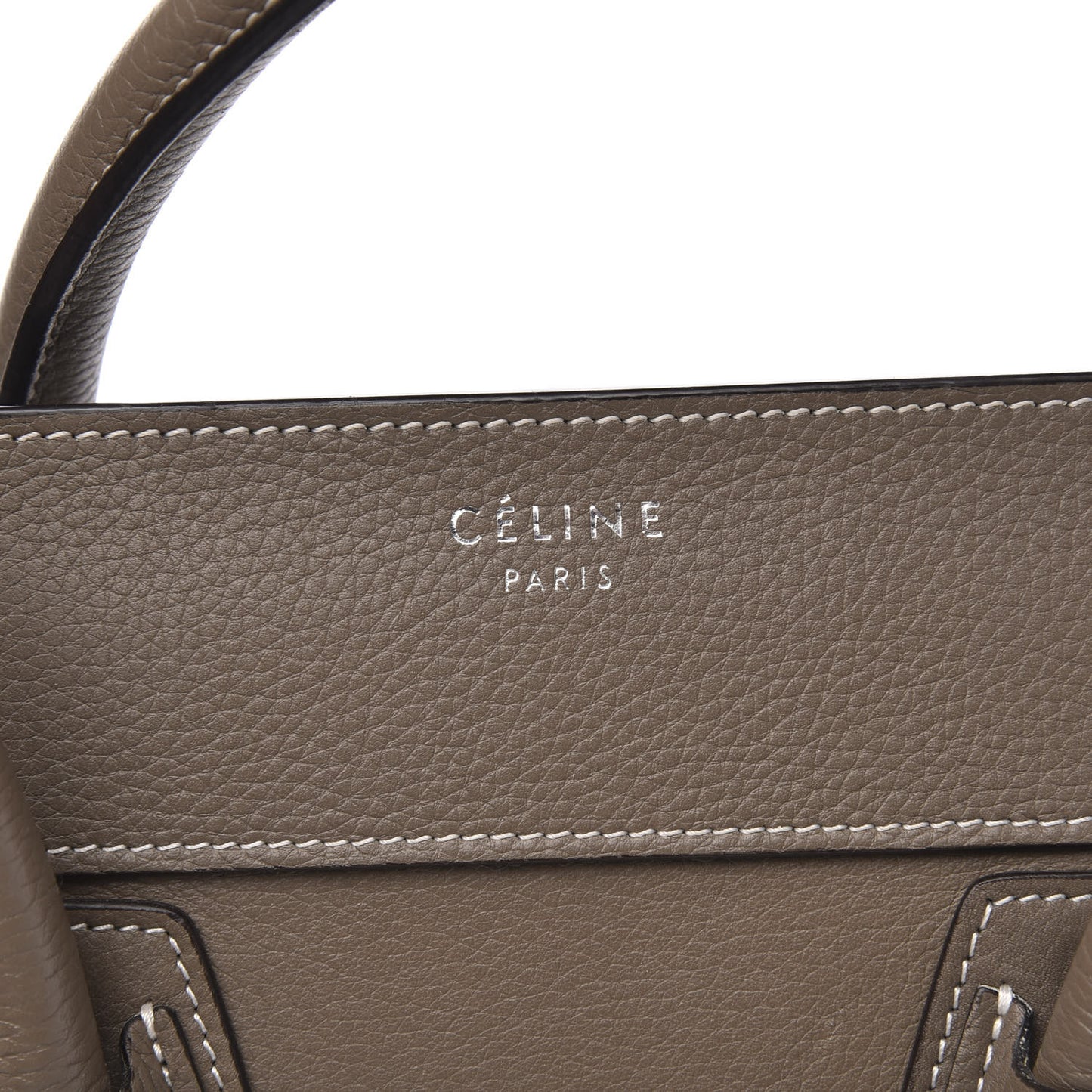 Drummed Calfskin Mini Luggage Souris