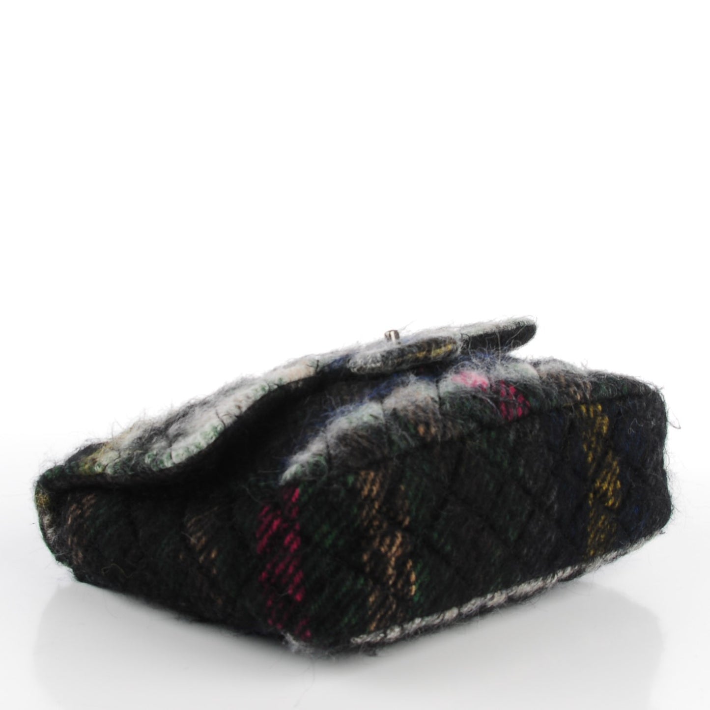Mohair Quilted Tartan Day Flap Dark Multicolor