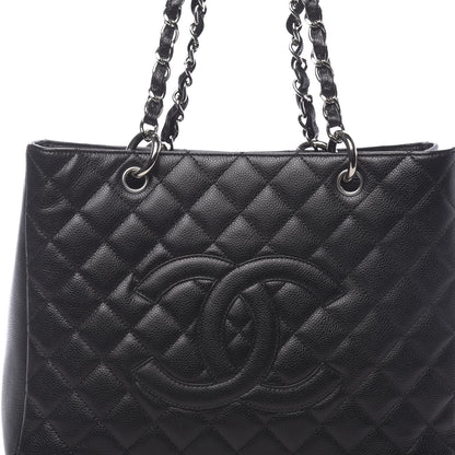 Chanel Caviar Quilted Grand Shopping Tote GST Black 8 of 10
