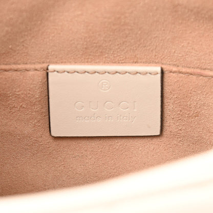 Gucci Calfskin Matelasse Small GG Marmont Chain Shoulder Bag White 8 of 11