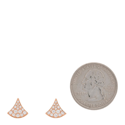 Bulgari 18K Rose Gold Diamond Divas' Dream Earrings 2 of 5