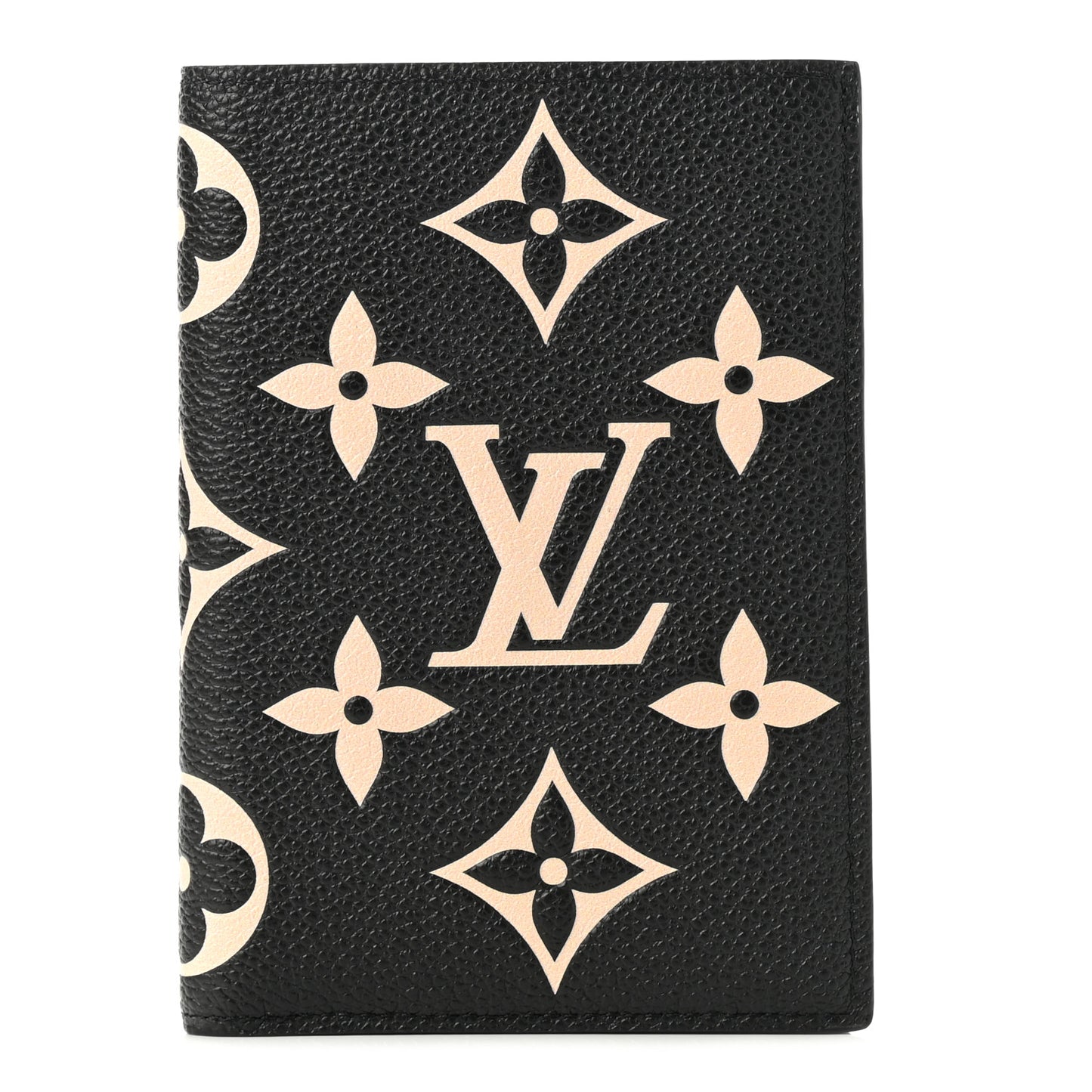 Empreinte Monogram Giant Passport Cover Black Beige