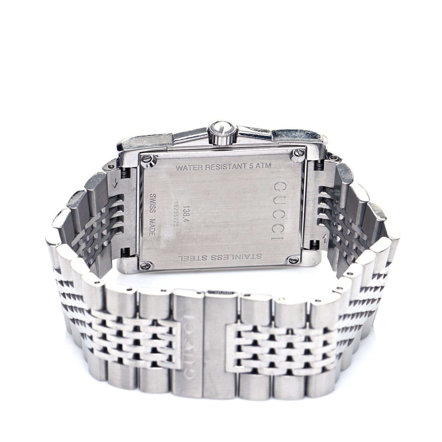 Gucci Stainless Steel 32mm G-Timeless Tank Quartz Watch Brown 4 of 5