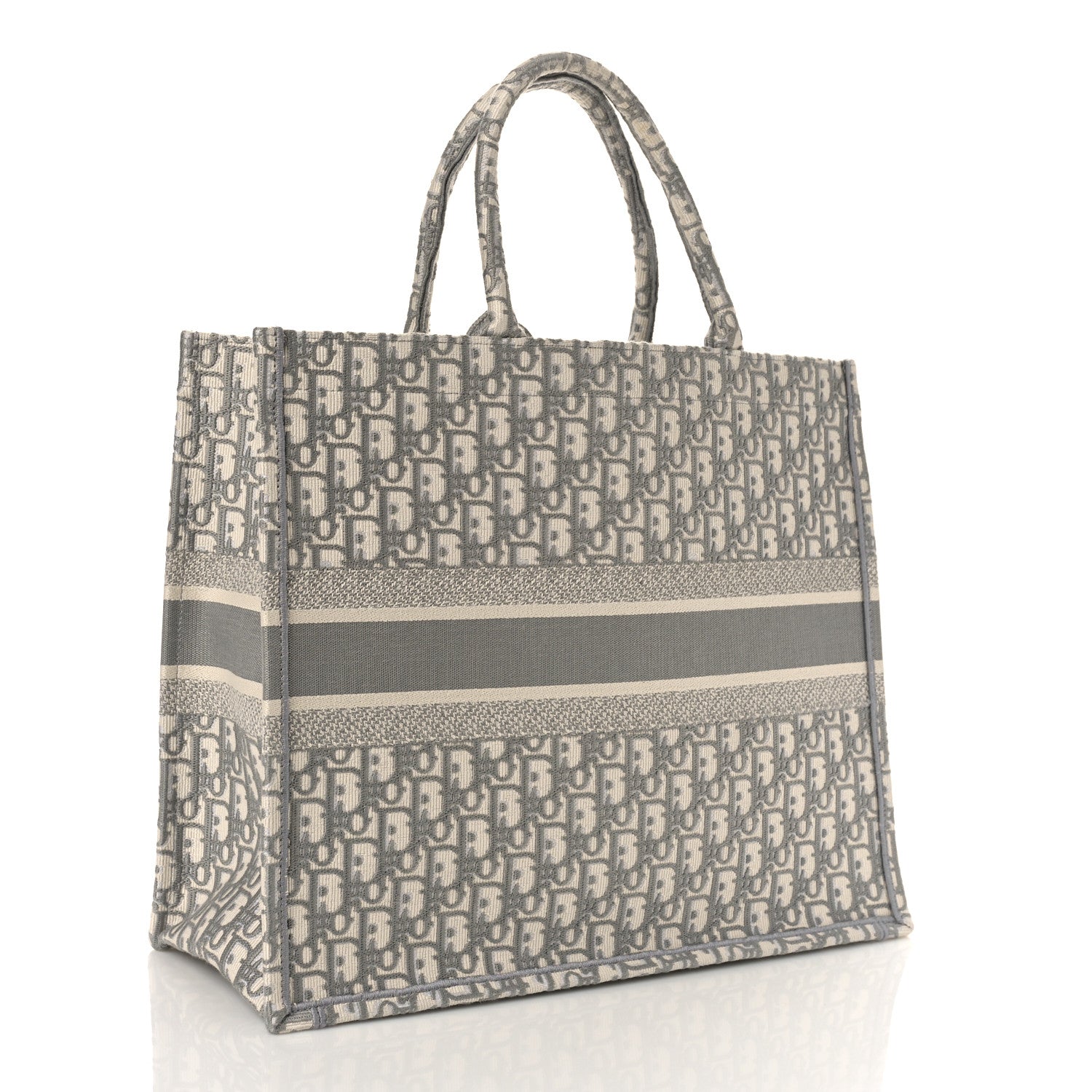 Christian Dior Oblique Large Book Tote Grey 3 of 9