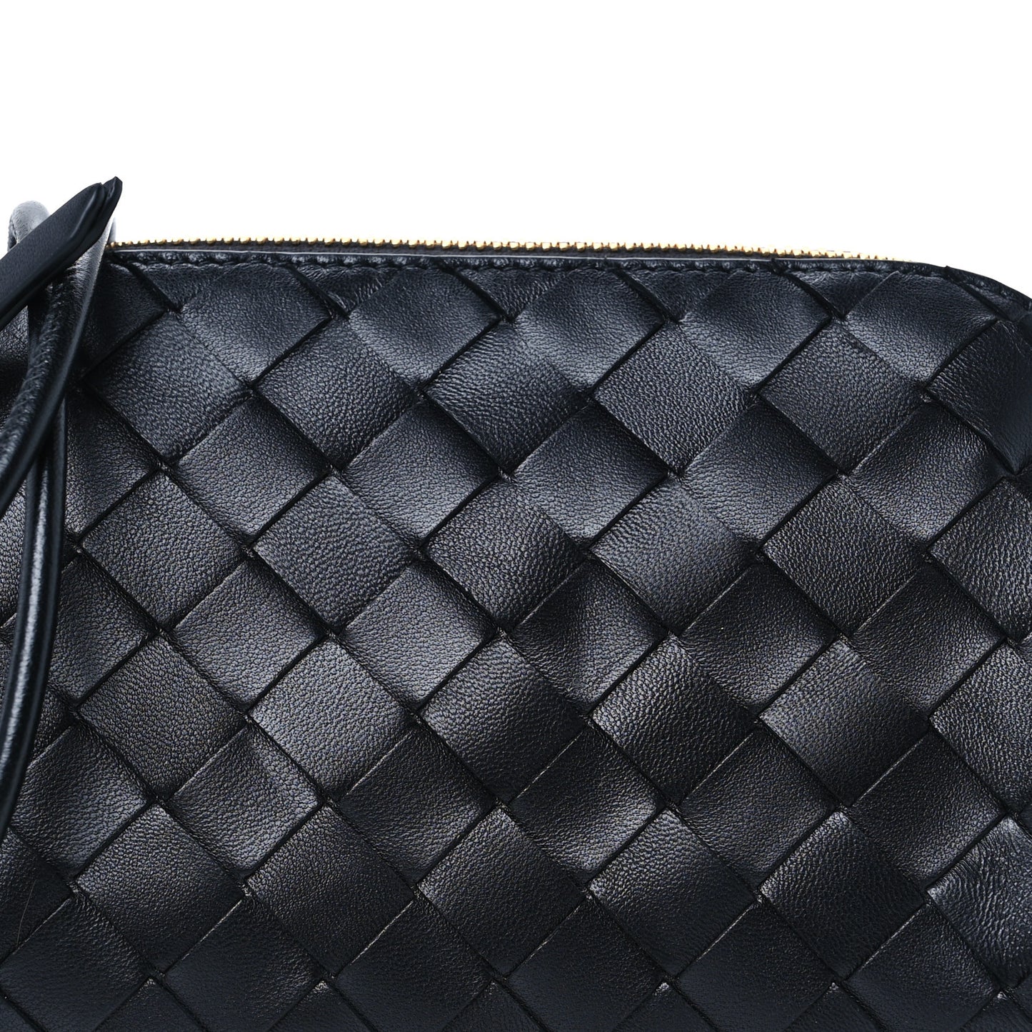 Nappa Intrecciato Concert Pouch Black