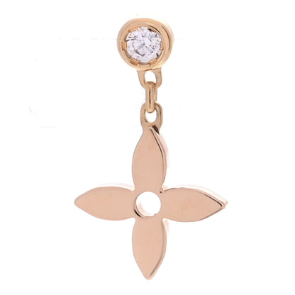 Louis Vuitton 18K Pink Gold Diamond Idylle Blossom Single Stud Earring 1 of 5