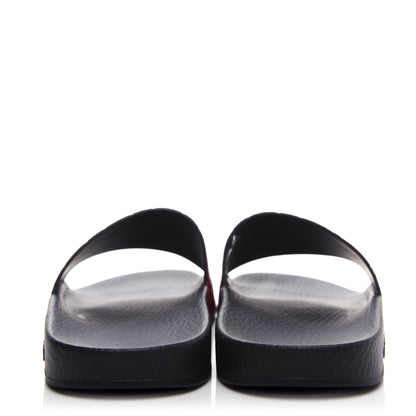 Gucci Guccissima Signature Slide Sandals 41 Hibiscus Red 7 of 10