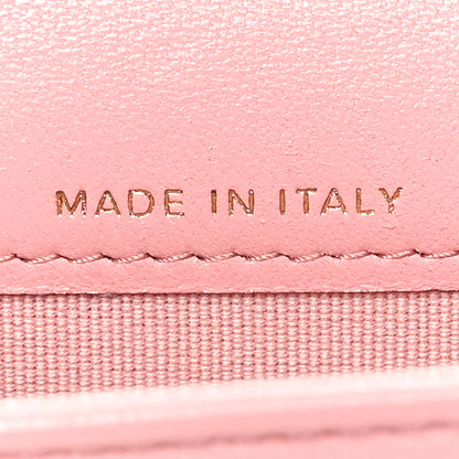 Chanel Lambskin Quilted Chanel 19 Flap Card Holder With Chain Rose 7 of 12