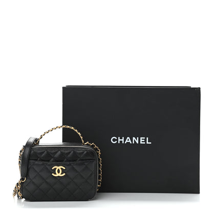 Chanel Caviar Quilted Small Pick Me Up Vanity Case Black 11 of 11