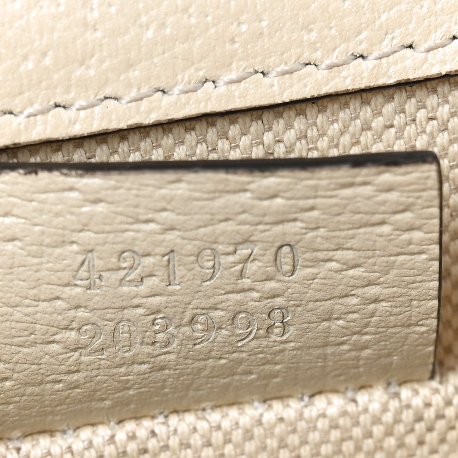 Gucci Textured Calfskin Crystal Mini Dionysus Shoulder Bag Mystic White 7 of 10